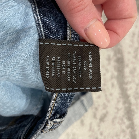 7 For All Mankind Cutoff Burmuda Jean Shorts - Picture 10 of 13